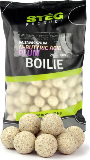 Stég Long Life Boilie 20mm 800g Vajsavas- Szilva