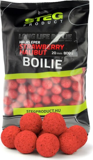 Stég Dipped boilie 100gr 20mm Eper-Halibut