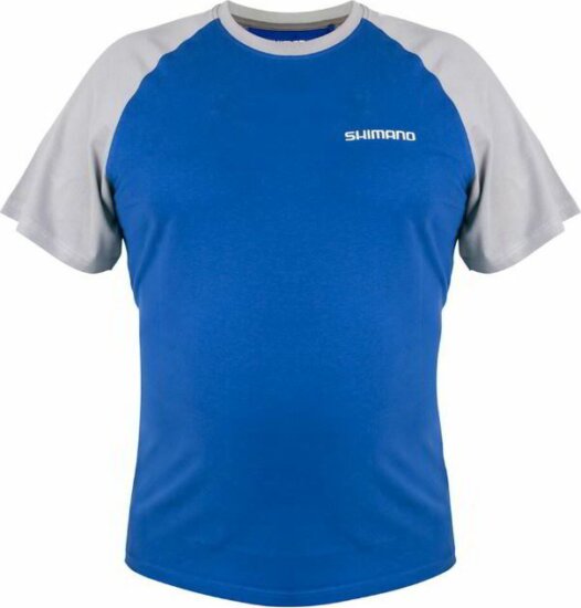 Shimano Short Sleeve T­Shirt Blue Póló Méret: XXL