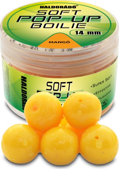 HALDORÁDÓ Super Soft Pop Up Boilie 14 mm - Mangó