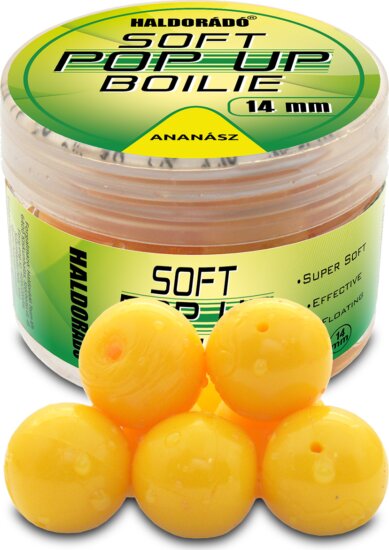 HALDORÁDÓ Super Soft Pop Up Boilie 14 mm - Ananász
