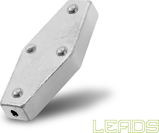 Delphin LEADS Hatszög nyílással / 5db 25,0g