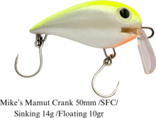 Mike's Mamut wobbler 50 mm 14 gr SFC süllyedő sinking