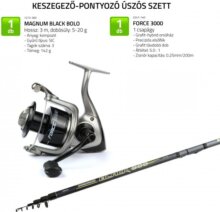 Nevis Keszegező-Pontyozó úszós szett Magnum Black Bolo 3,00m + Force 3000 orsó