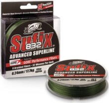 Sufix 832 BRAID NEON LIME 120M 0,24mm 17,7kg