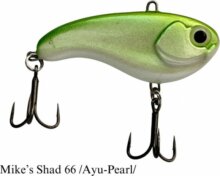 Mike's Shad wobbler 66mm 15g Ayu-Pearl Silent/Néma