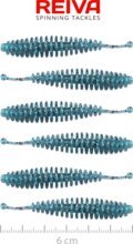 Reiva Tiny Worm 6cm 6db/cs (Blue Shiner)