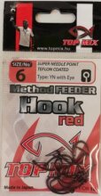 Top Mix Method Feeder horog #6, vörös