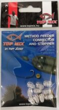 Top Mix Method Feeder gyorskapocs, fluo clear "S"