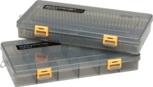Savage Gear FLAT LURE BOX SMOKE KIT 2 Darab 23X11X3.5CM műcsalis doboz