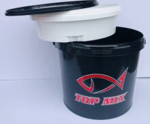 Top Mix Etető keverő vödör csalitálcával, tetővel, 10 literes