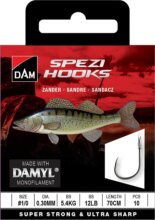 DAM SPEZI ZANDER 6 0.18MM 2KG 70CM 10PCS