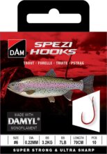 DAM SPEZI TROUT RED 6 0.22MM 3.2KG 70CM 10PC