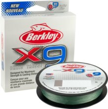 Berkley x9 Braid; 300m | 328yd, 0,20mm, 20,6kg, Low-Vis Green fonott pergető zsinór