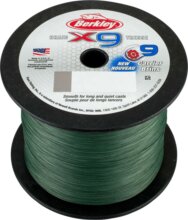 Berkley x9 Braid; 2000m | 2188yd, 0,12mm, 12,1kg, Low-Vis Green fonott pergető zsinór
