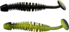 Berkley PowerBait PWRBT PWR Leech 60mmBlack/Snsne Ylw gumihal