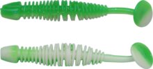Berkley PowerBait PWRBT PWR Leech 50mmSprng Grn/White gumihal