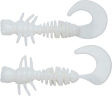 Berkley PowerBait PWRBT PWR Curly 40mm Milky White gumihal