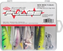 Berkley PowerBait Pulse Shad Box 11cm incl Jigheads 12/4ps gumihal