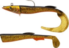 Berkley PowerBait Power Sandeel 21cm - 160g Gold Motoroil gumihal