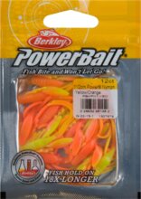 Berkley PowerBait PBHPN1-YEO PWRBT PWR NYMPH 1IN YLLW/ORG gumihal