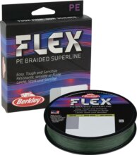 Berkley Flex Braid; 135m | 150yd, 0,25mm, 18,4kg | 40lb , Moss Green fonott pergető zsinór