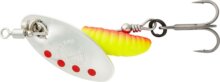 Savage Gear GRUB SPINNERS 2.2G S SILVER RED YELLOW körforgó villantó