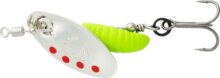 Savage Gear GRUB SPINNERS 2 5.8G S SILVER RED LIME körforgó villantó