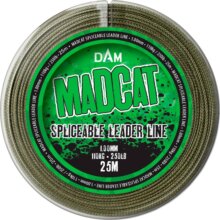 MADCAT SPLICEABLE LEADER 25M 1.00MM 110KG GREEN harcsázó előkezsinór