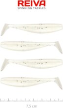 Reiva Flat Minnow shad 7,5cm 4db/cs (Pearl Dot)