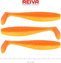 Reiva Flat Minnow shad 12,5cm 3db/cs (Shiny Orange)