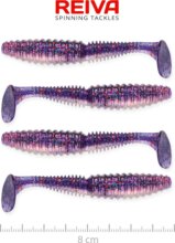 Reiva Zander Power Shad 8cm 4db/cs (Purple Pearl)