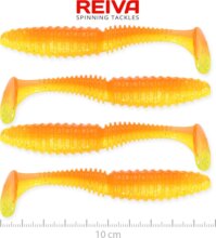 Reiva Zander Power Shad 10cm 4db/cs (Shiny Orange)