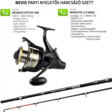 Nevis Parti nyeletős harcsázó szett 1550-300+ 2527-480