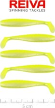 Reiva Flat Minnow Shad 5cm 5db/cs (Flash Lemonade)