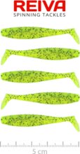 Reiva Flat Minnow Shad 5cm 5db/cs (Poppy Green)