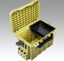 Meiho Bucket Mouth BM-9000 műanyag horgász láda Khaki