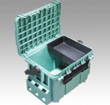 Meiho Bucket Mouth BM-7000 műanyag horgász láda Olive