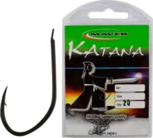 Maver Hook Katana Black Nickelled Flatted