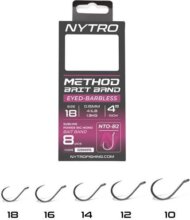 Nytro Nto-B2 Előkötött Szakáll Nélküli Csaligyűrűs Method Előke 10 Cm 12/0,21mm
