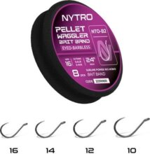 Nytro Nto-B2 Pellet Waggler Előkötött Szakáll Nélküli Csaligyűrűs Előke 61 Cm 12/0,21mm