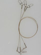 Savage Gear RAW49 UNCOATED TRACE 20CM 0.27MM 7KG 3PC harapásálló fém előke