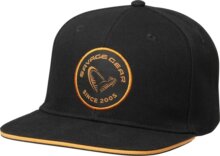Savage Gear Badge Flatbill Cap Black Orange sapka