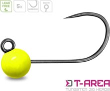 Delphin T-AREA BL Tungsten jig / 5 db (fluo sárga/6,4mm/2,2g/#4)