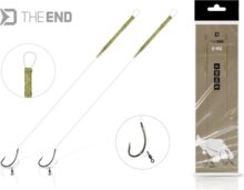 Delphin THE END D-Rig kötött horog / 2db (20 cm / 17lbs / #4)