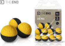 Delphin TheEND ZIG RIG / 10db (fekete-sárga, 15 mm)