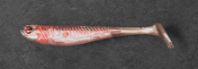 Alpha Tackle Avci Blady barna /ezüst/ piros csillámokkal/ 12cm
