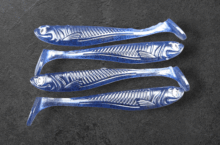 Alpha Tackle Avci Deep Blue fekete csillámokkal/ 9cm