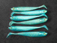 Alpha Tackle Sardine Blue Crystal arany csillámokkal / 10cm