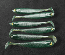 Alpha Tackle Sardine Motoroil fekete csillámokkal/ 10cm
